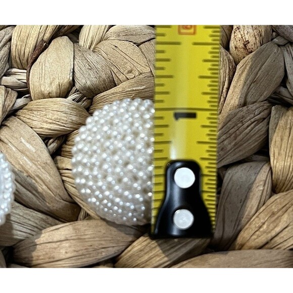 Vintage Clip On Earrings Silver Tone Statement Cluster Large Pinup Rockabilly - Picture 9 of 9